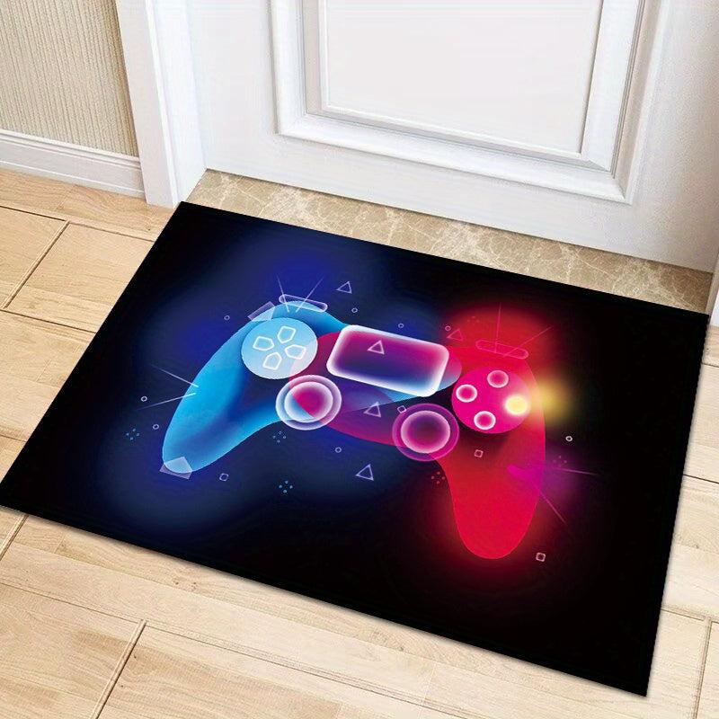 Non Slip Gamer Rug for Kids 3D Printed Controller Gamepad Washable Rug