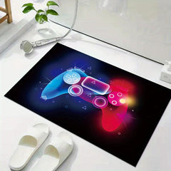 Non Slip Gamer Rug for Kids 3D Printed Controller Gamepad Washable Rug