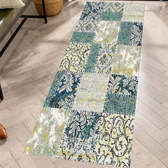 Stylish Vintage Boho Runner Rug Non Slip Non Shedding Waterproof Stain Resistant