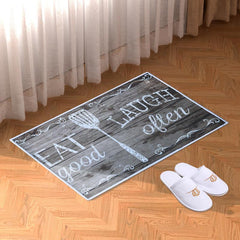 Kitchen Mat Crystal Velvet Absorbent Carpet Non-slip Floor Mat