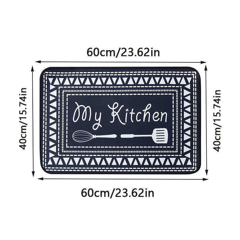 Kitchen Mat Crystal Velvet Absorbent Carpet Non-slip Floor Mat