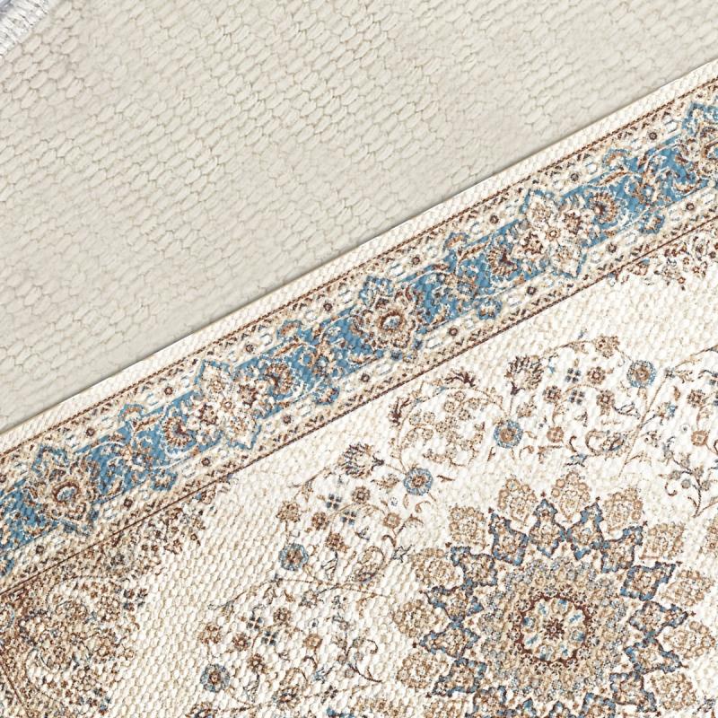 Bohemian Print Floor Mat Vintage Square Living Room Woven Printed Floor Mat