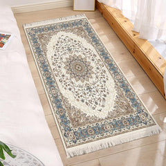 Bohemian Print Floor Mat Vintage Square Living Room Woven Printed Floor Mat