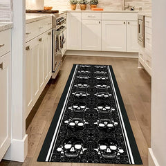 Halloween Skull Head Carpet Anti-Fouling Non-Slip Washable Rug