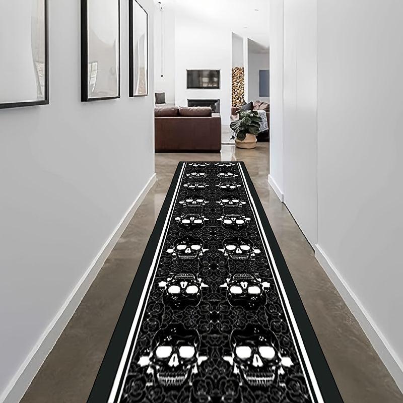 Halloween Skull Head Carpet Anti-Fouling Non-Slip Washable Rug