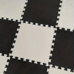 10pcs Plush Puzzle Foam Floor Mat Interlocking Carpet Fluffy Area Rug