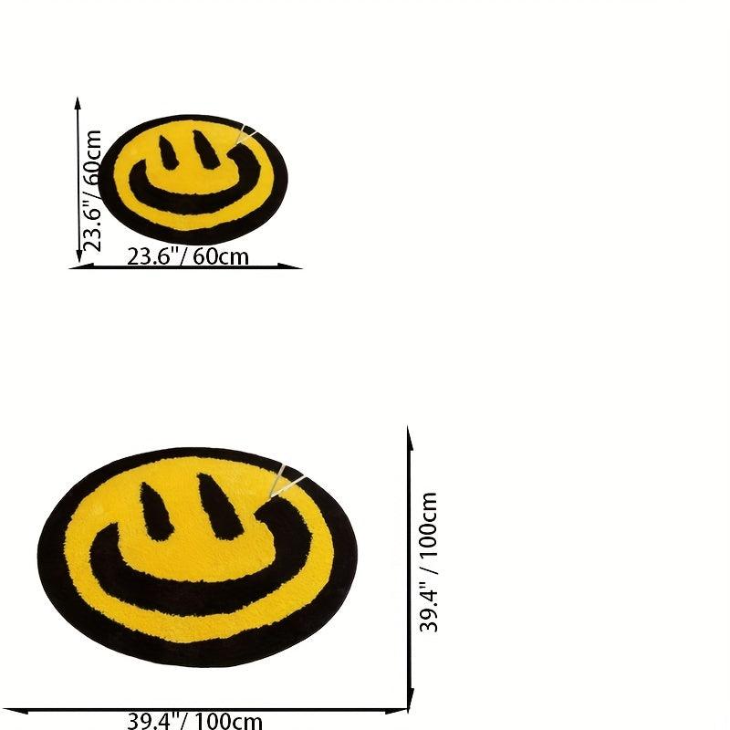 Smiling Face Carpet Mat Non Slip Absorbent Soft Floor Mat