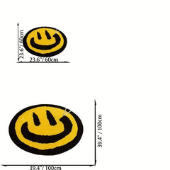 Smiling Face Carpet Mat Non Slip Absorbent Soft Floor Mat