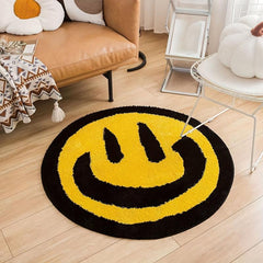 Smiling Face Carpet Mat Non Slip Absorbent Soft Floor Mat
