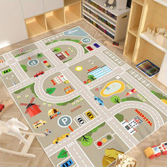 Hop & Count Hopscotch Rug Cartoon Children's Room Carpet