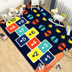 Hop & Count Hopscotch Rug Cartoon Children's Room Carpet