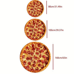 Kids Pizza Carpet Soft and Non Slip Area Rug Washable Funny Gift for Boys