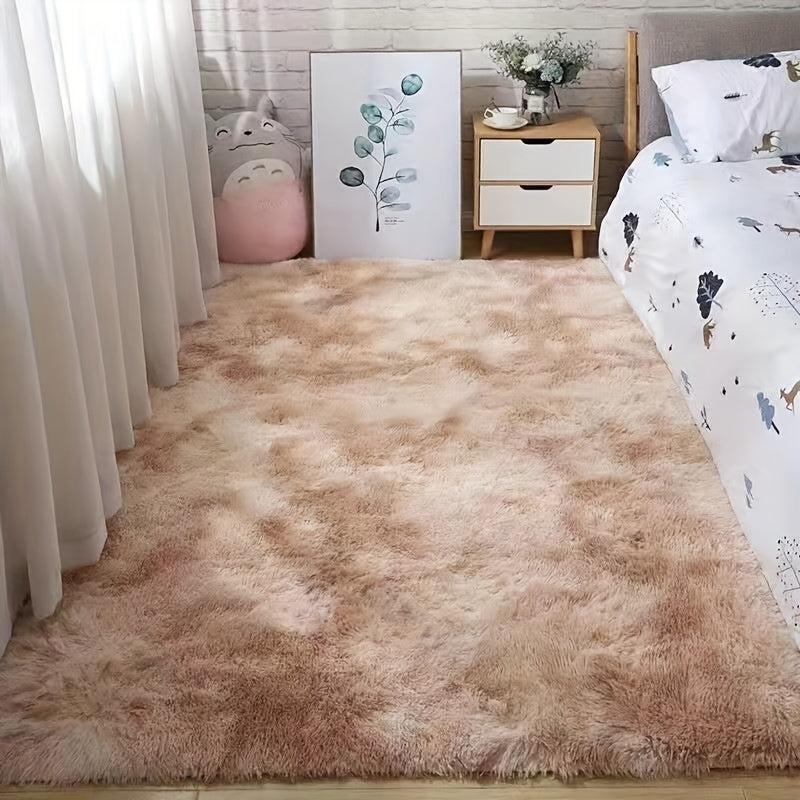 Shaggy Rug Fluffy Floor Mat Plush Area Rug Soft Area Rug Mat Comfortable