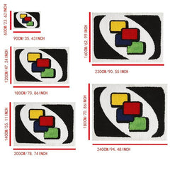 Modern Retro Throw Rugs, Non Slip Washable Abstract Design for Bathroom Bedroom