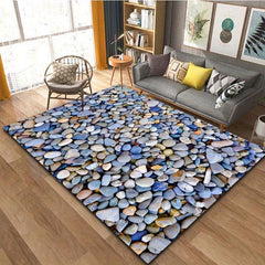 3D Stone Pattern Carpet Anti Fatigue Kitchen Mat Vintage Boho