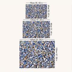 3D Stone Pattern Carpet Anti Fatigue Kitchen Mat Vintage Boho