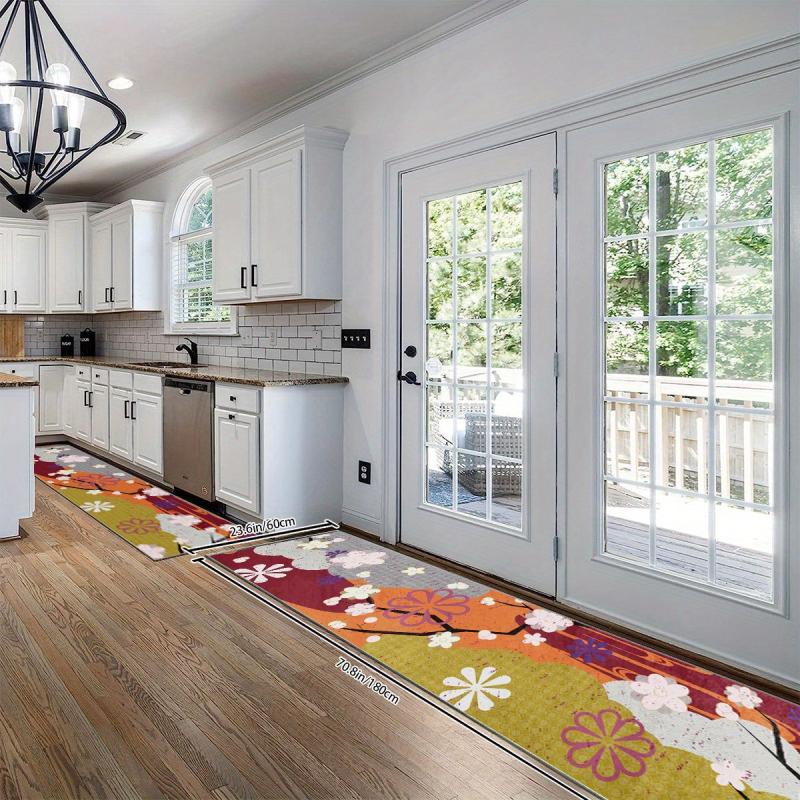 Colorful Floral 2'X10' Runner Rug Abstract Laundry Room Long Oriental
