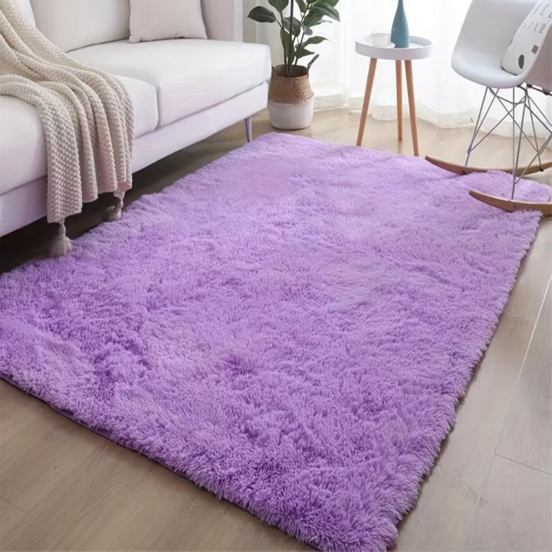 Soft Fluffy Shaggy Bedside Rug for Bedroom Living Room Nursery and Dorm