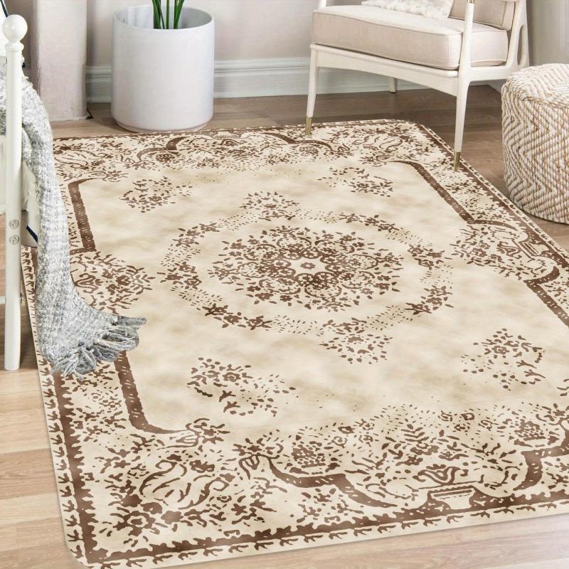 Boho Vintage Print Bath Mat Quick Drying High Absorbent Non Slip Soft Mat