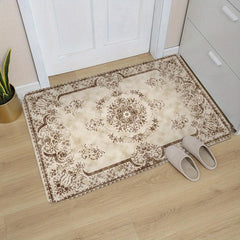 Boho Vintage Print Bath Mat Quick Drying High Absorbent Non Slip Soft Mat