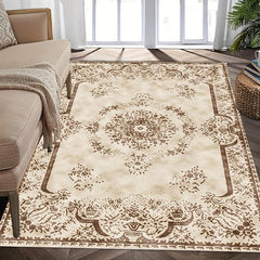 Boho Vintage Print Bath Mat Quick Drying High Absorbent Non Slip Soft Mat