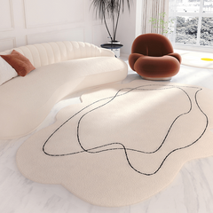 Plush Modern Shaggy Area Rug for Living Room Bedroom Home Decor