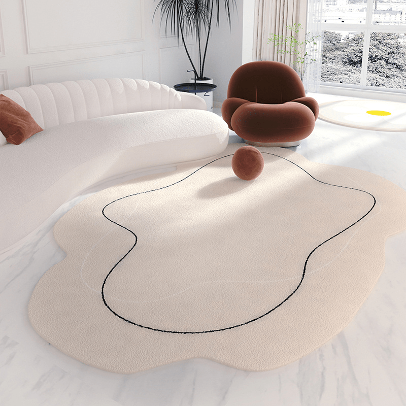Plush Modern Shaggy Area Rug for Living Room Bedroom Home Decor