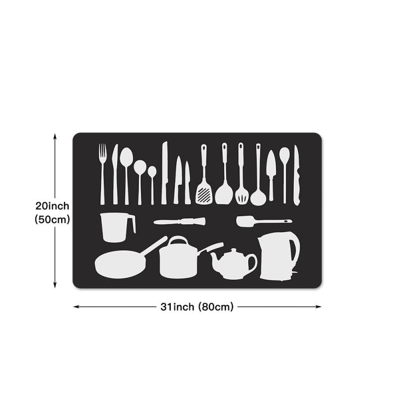 Non Slip Kitchen Sponge Floor Mat - Floor Protection and Cleaning