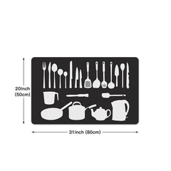 Non Slip Kitchen Sponge Floor Mat - Floor Protection and Cleaning
