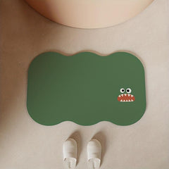 Cartoon Quick Drying Bath Rug, Non Slip Shower Carpet