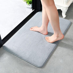 Non Slip Light Gray Floor Mat Absorbent Indoor Carpet