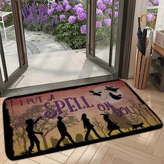 Fun Entrance Mat Water Absorbent & Non slip Carpet Flannel Anti fatigue Foam