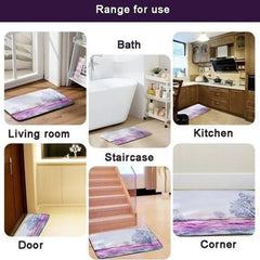 Print Kitchen Mat Bedroom Entrance Door Mat Living Room Rugs Bathroom Mat
