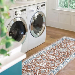 Vintage Boho 2'X10' Runner Rug Distressed Laundry Room Kitchen Mat Non Slip