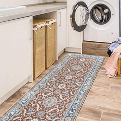 Vintage Boho 2'X10' Runner Rug Distressed Laundry Room Kitchen Mat Non Slip