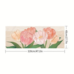 Flower Mat Kitchen Floor Mat Anti-slip Waterproof Erasable Absorbent Carpet