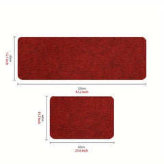 2pcs Anti Fatigue Kitchen Mat Set, Non-Slip Hallway Carpet, Absorbent Bath Mat