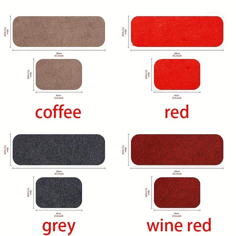 2pcs Anti Fatigue Kitchen Mat Set, Non-Slip Hallway Carpet, Absorbent Bath Mat