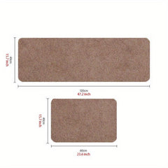2pcs Anti Fatigue Kitchen Mat Set, Non-Slip Hallway Carpet, Absorbent Bath Mat