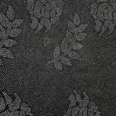 Grey Geometric Runner Rug Tree Branch Pattern Decorative Modern Style Floor Mat