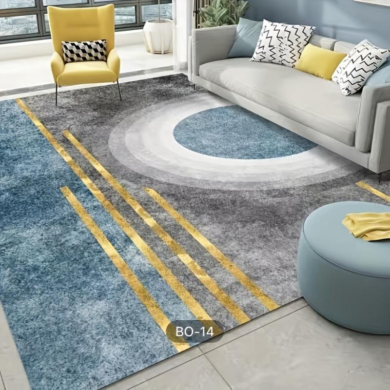 Light Semicircle Pattern Indoor Mat Non slip Washable Floor Mat