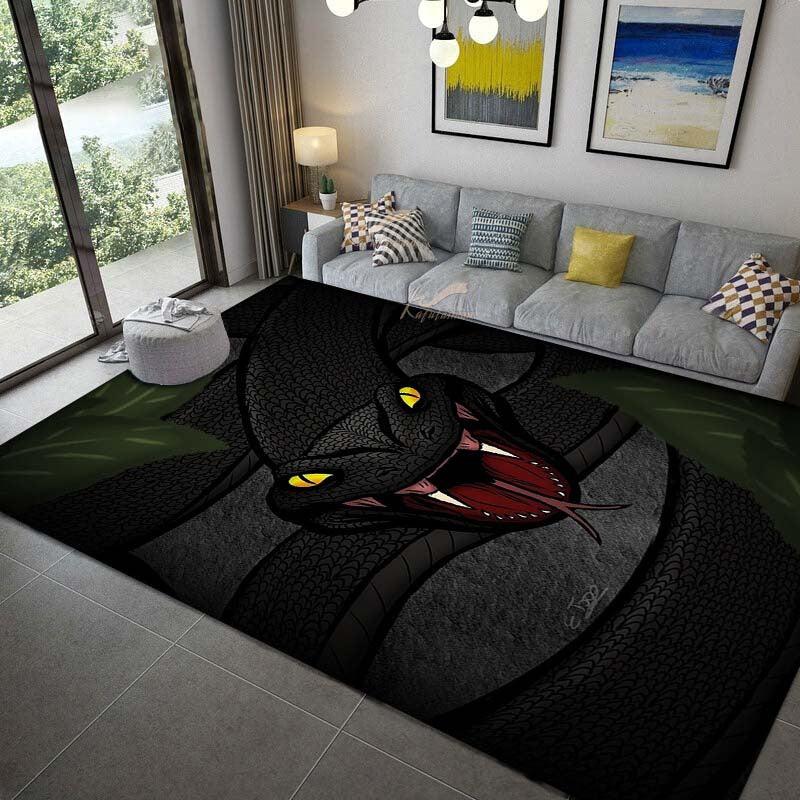 Snake Pattern Non-Slip Floor Mat for Home Decor