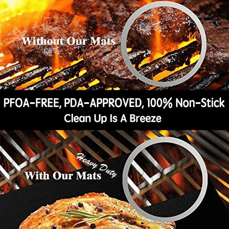 Non-Stick BBQ Grill Mat Baking Mat Cooking Grilling Sheet Heat Resistance