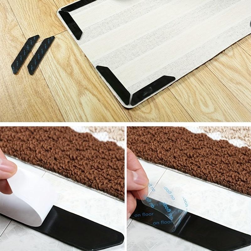 Dual Sided Adhesive Rug Pads Carpet Tape Sticker, Reusable Washable Rug Tape