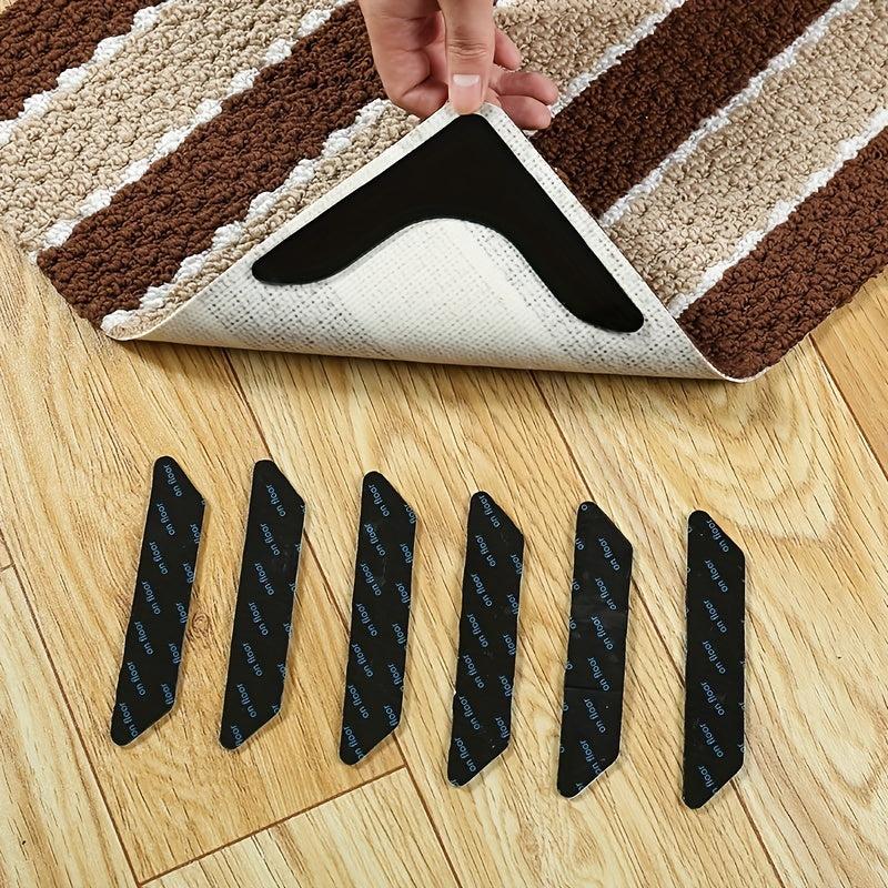 Dual Sided Adhesive Rug Pads Carpet Tape Sticker, Reusable Washable Rug Tape
