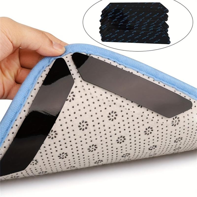 Dual Sided Adhesive Rug Pads Carpet Tape Sticker, Reusable Washable Rug Tape