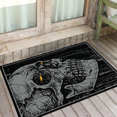 Skull Rugs Halloween Horror Themed Decorative Floor Mat