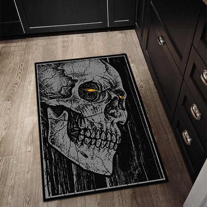 Skull Rugs Halloween Horror Themed Decorative Floor Mat