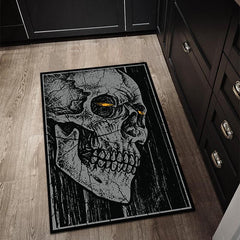 Skull Rugs Halloween Horror Themed Decorative Floor Mat
