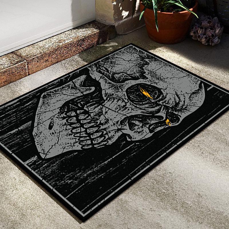 Skull Rugs Halloween Horror Themed Decorative Floor Mat
